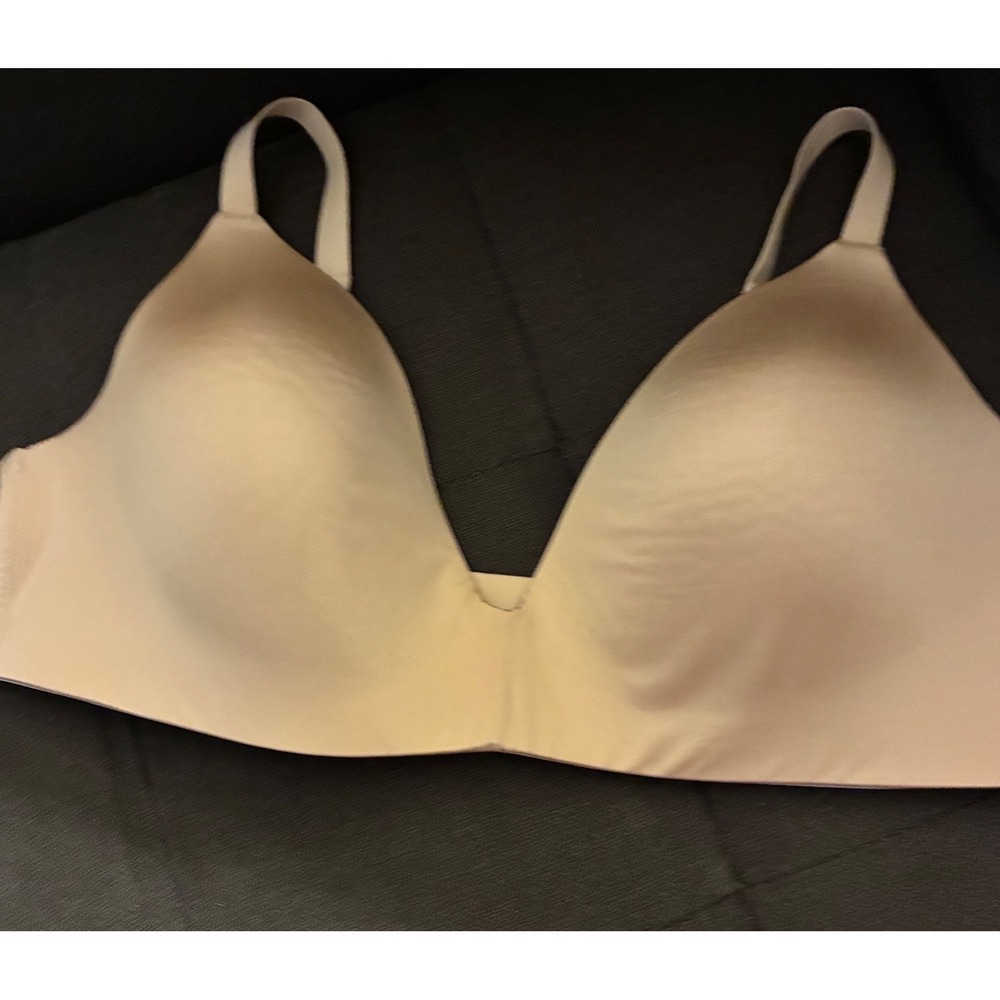 SKIMS Fits Everybody T-Shirt Bra Women 40C Ochre Tan Seamless Lined Underwire